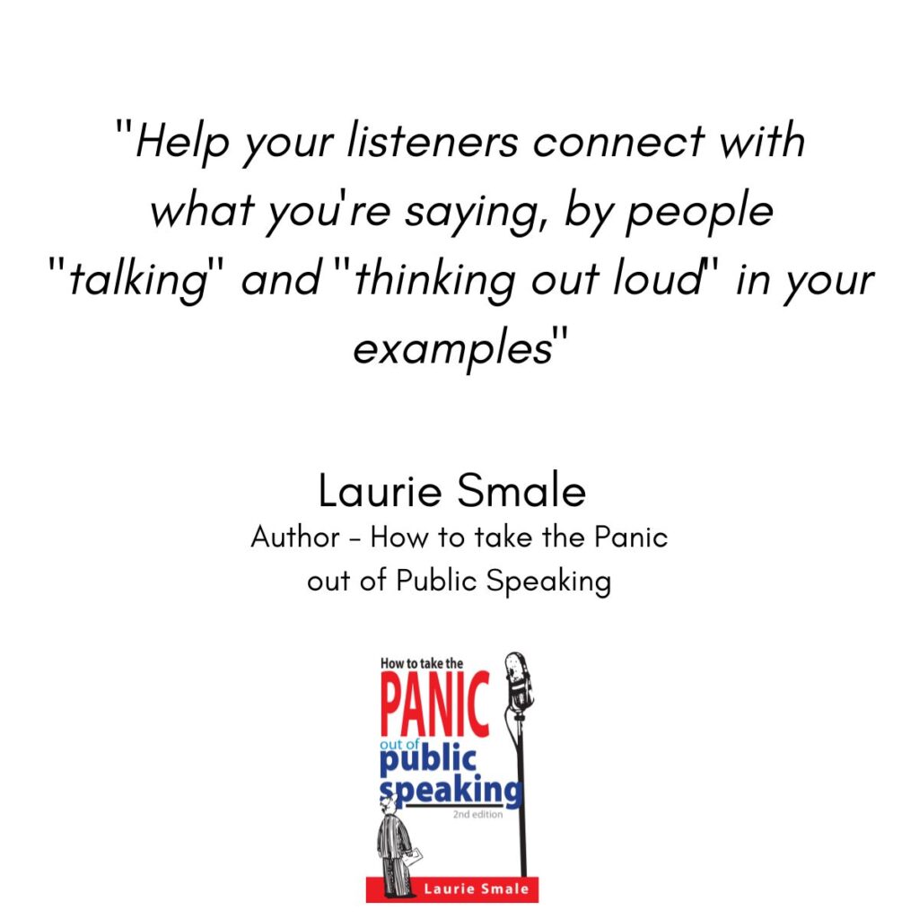 Help your listeners connect Laurie Smale Quote