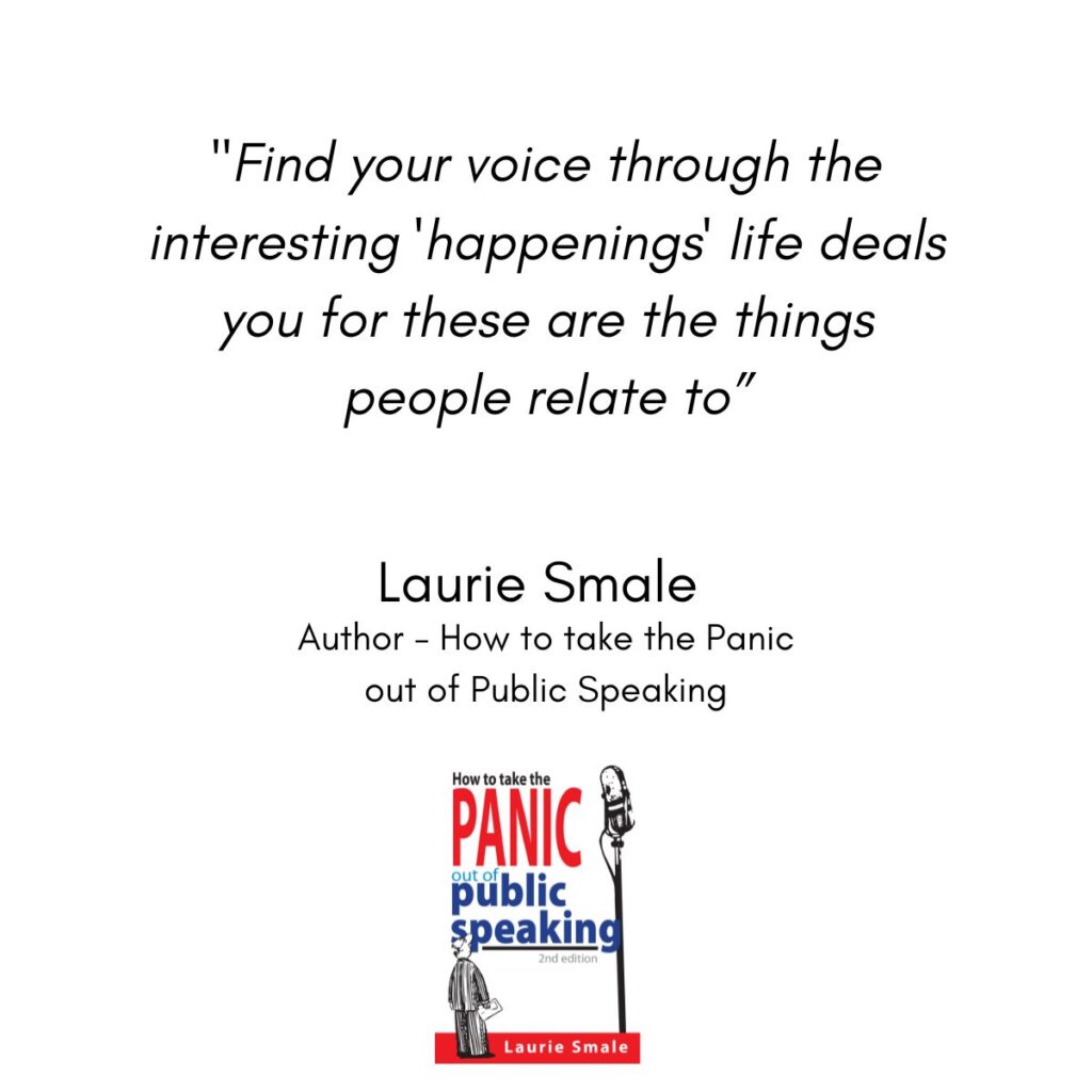 Find Your Voice Laurie Smale Quote