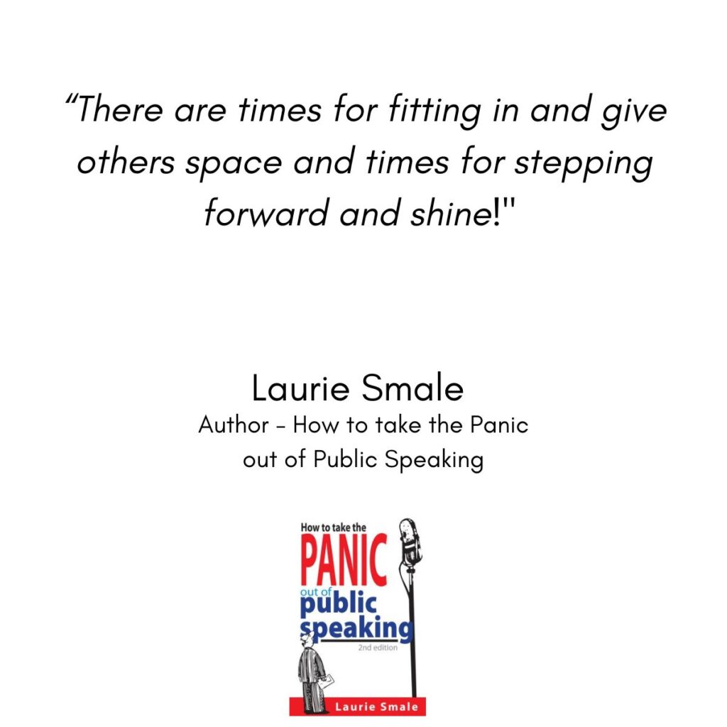 There Are Times for Fitting In Laurie Smale Quote